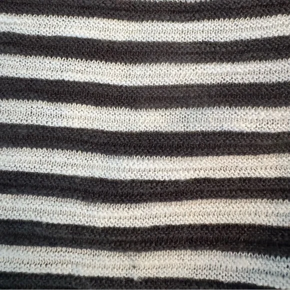 Eileen Fisher Black and White Striped Top - Picture 5 of 7